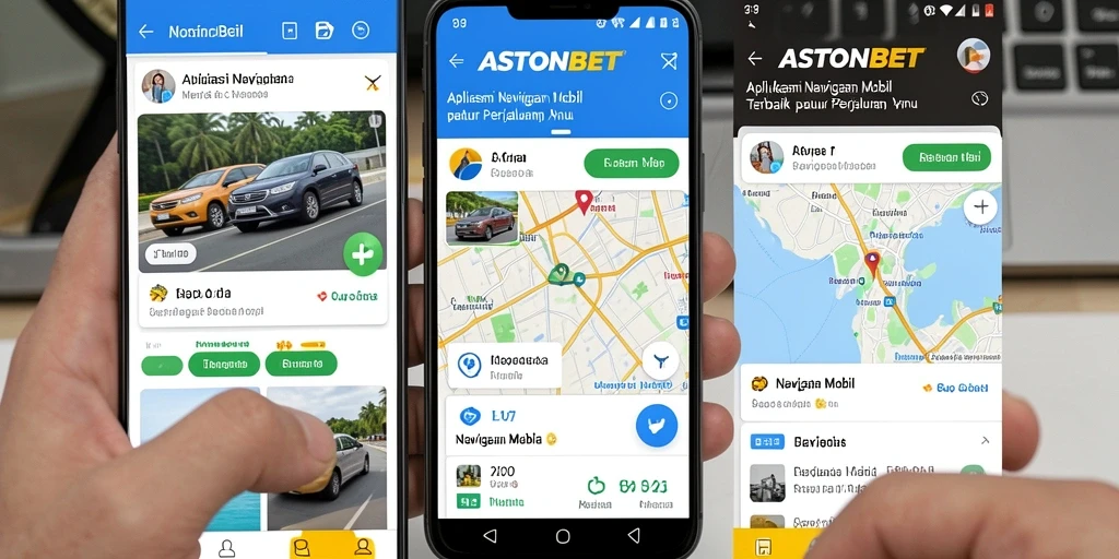 Screenshot antarmuka aplikasi Navigasi Mobil dengan fitur cuaca.