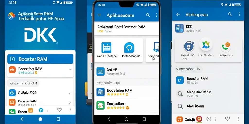 Antarmuka DKK yang intuitif dan fungsional untuk optimasi RAM.