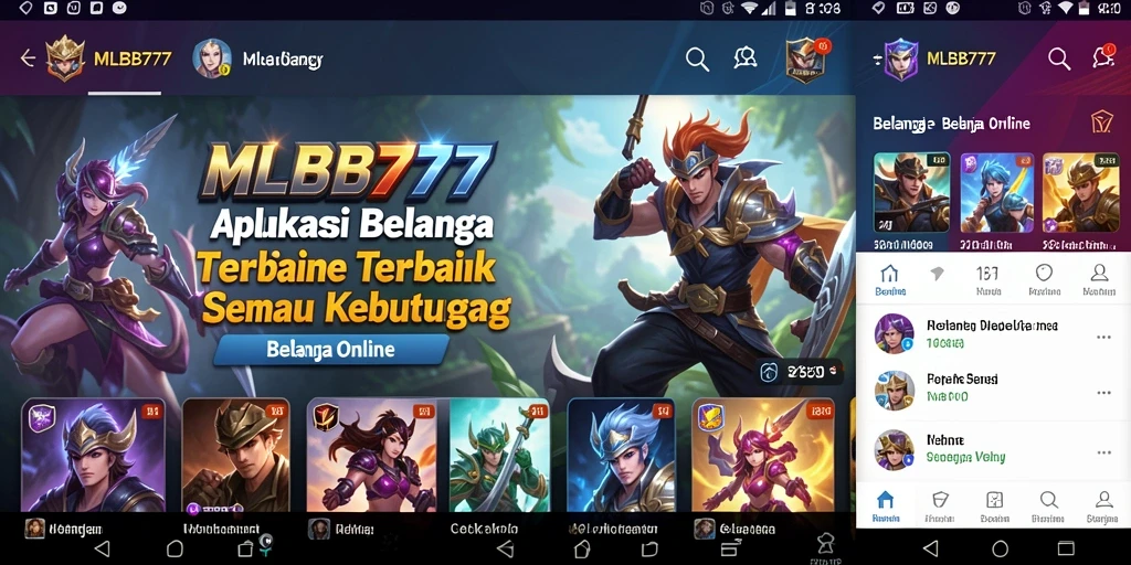 Tampilan utama MLBB777 yang menarik dan fungsional.
