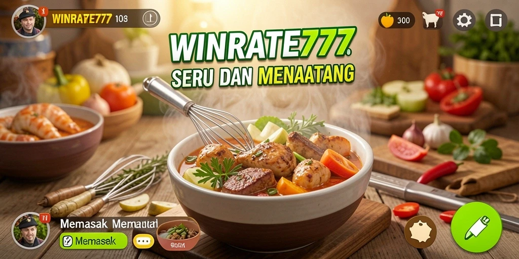 Antarmuka permainan memasak yang intuitif dan menyenangkan.