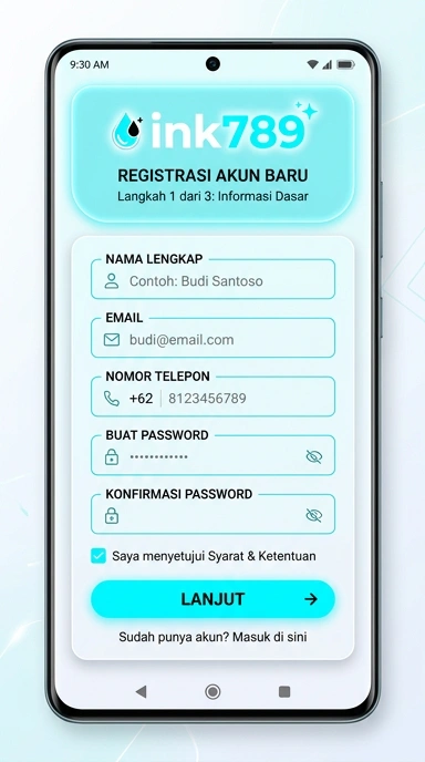 Panduan Registrasi Akun ink789 untuk Pengguna Android
